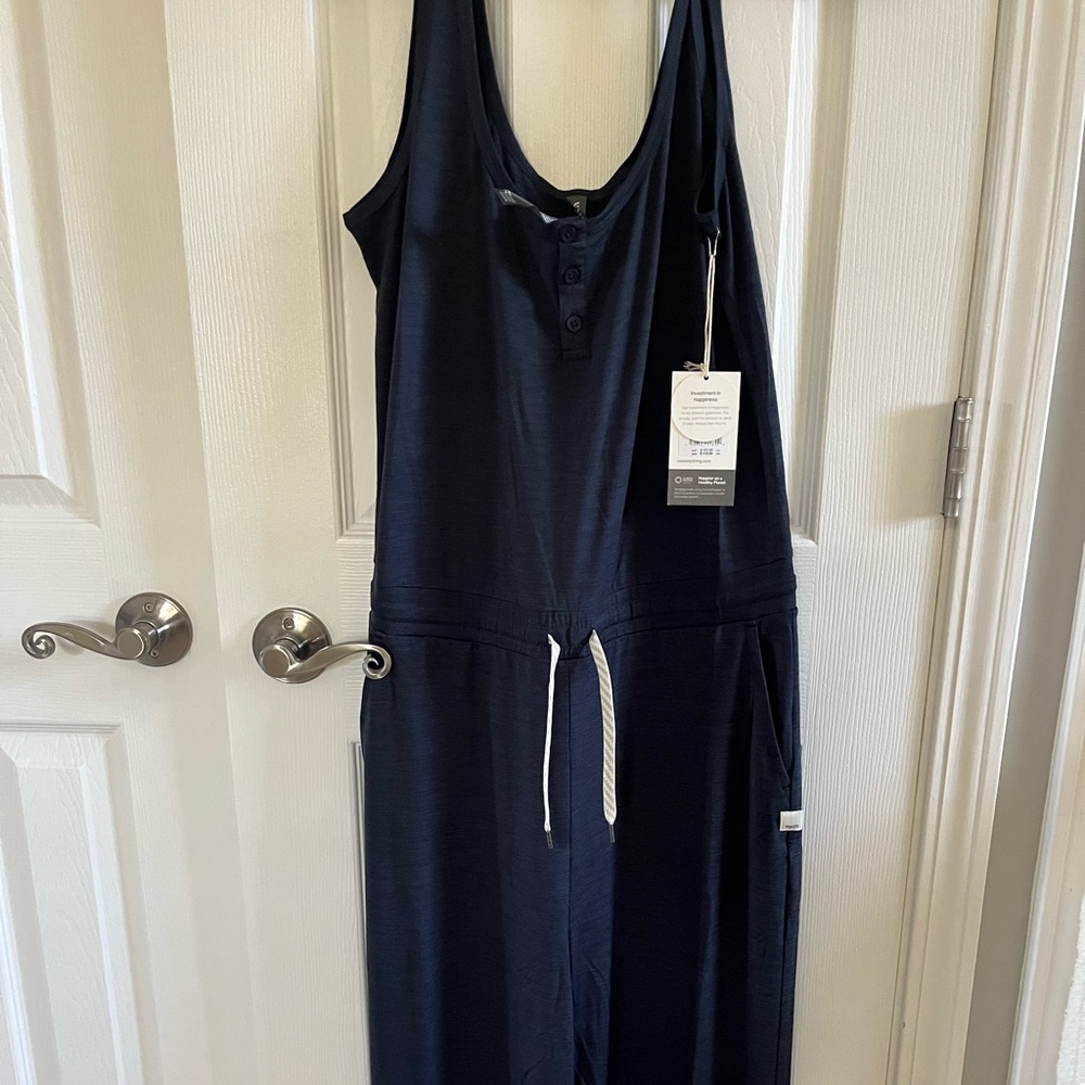Vuori Navy Jumpsuit